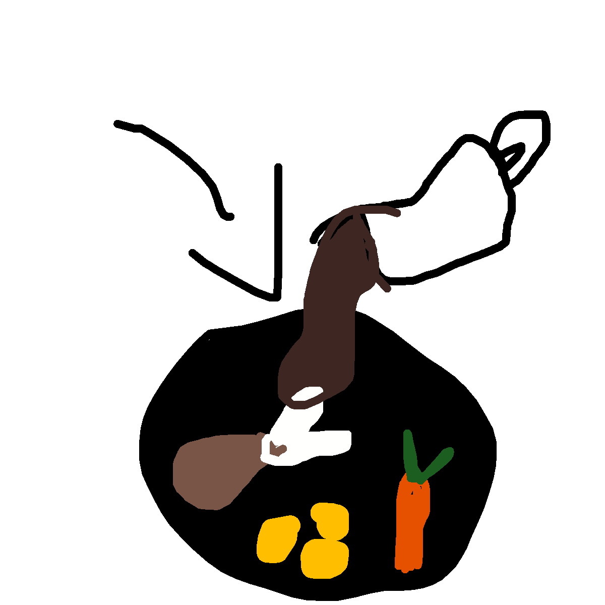 Gravy drawing by countnicula