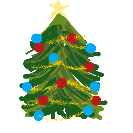 XMas Tree drawing by manders