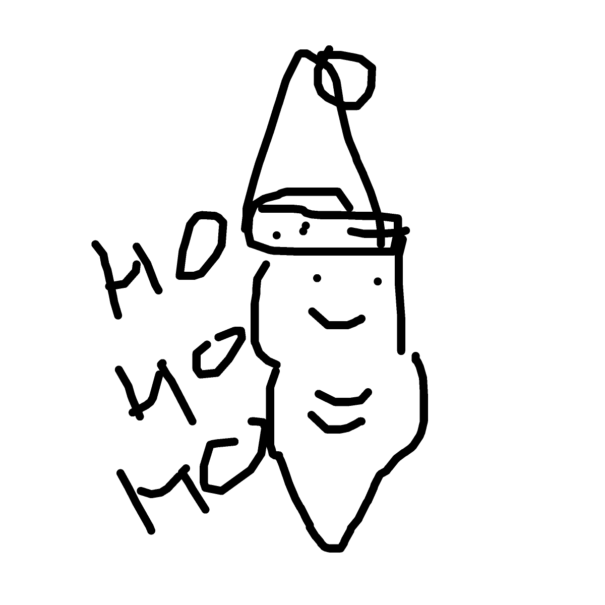 Santa drawing by joolz