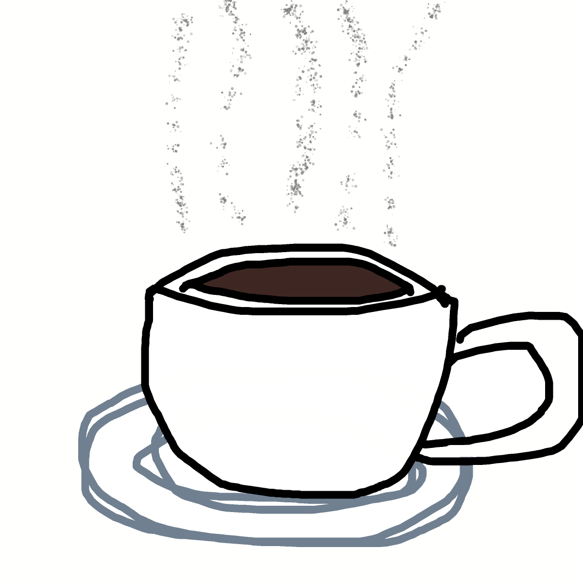 Coffee drawing by wave-zest-painter