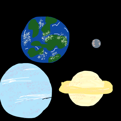 Planet drawing by spleenonlean