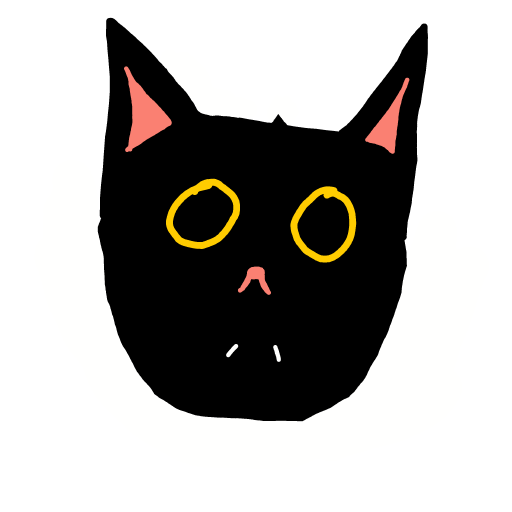 Black Cat drawing by Purokushi