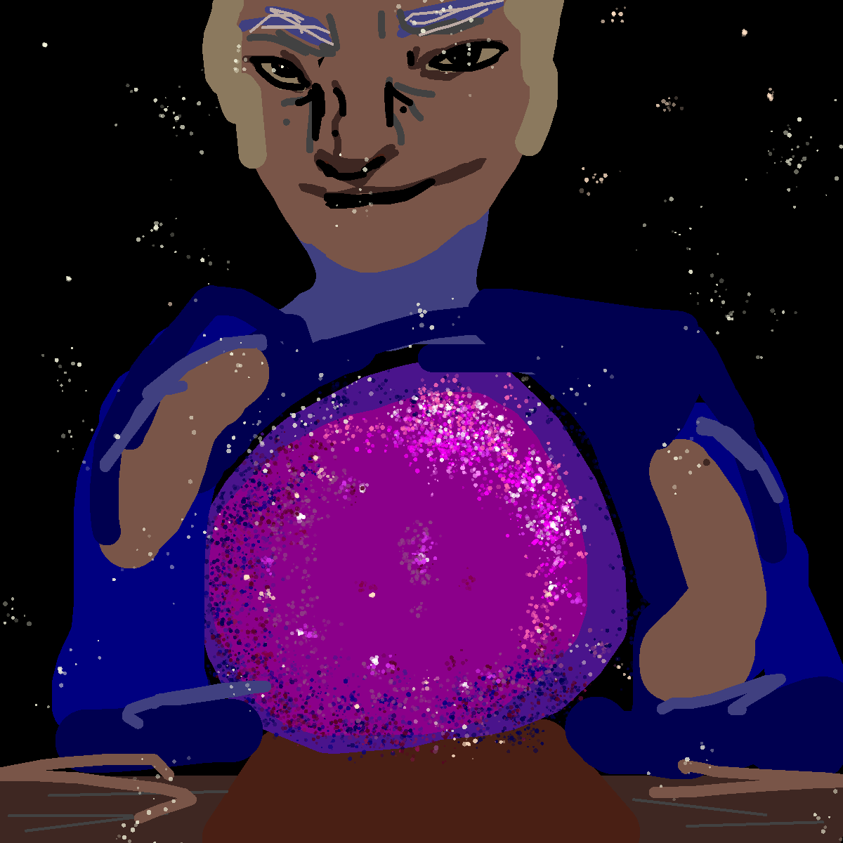 Fortune Teller drawing by hen