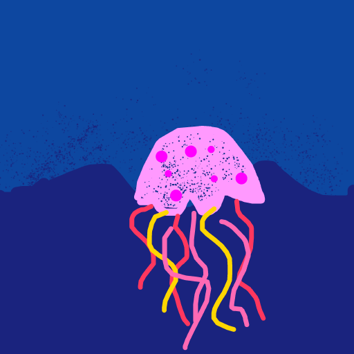 Jellyfish drawing by izball