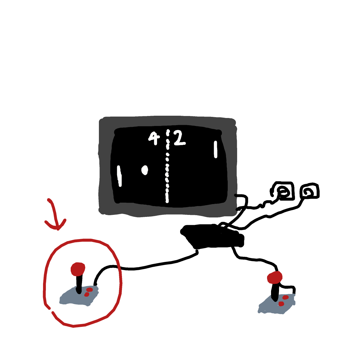 Joystick drawing by godor