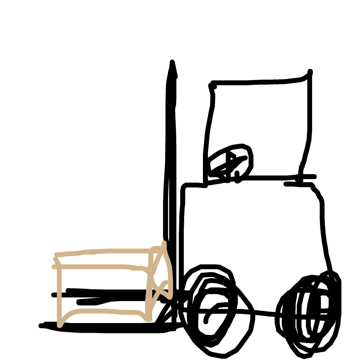 Forklift drawing by gandalfthelightblack