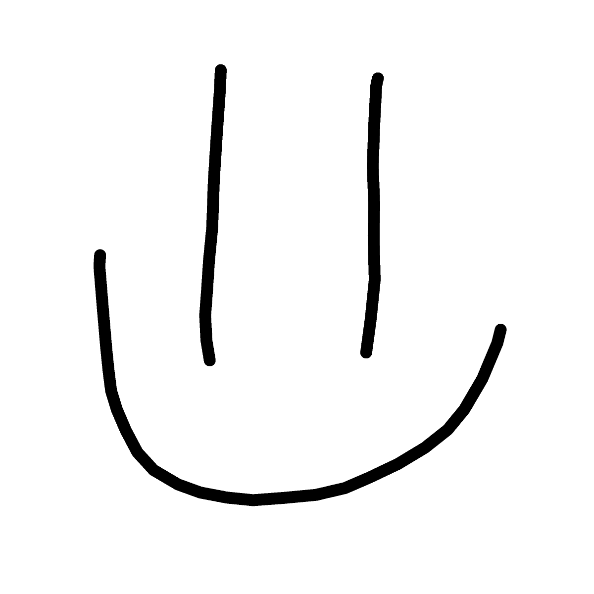 Smile drawing by Purokushi