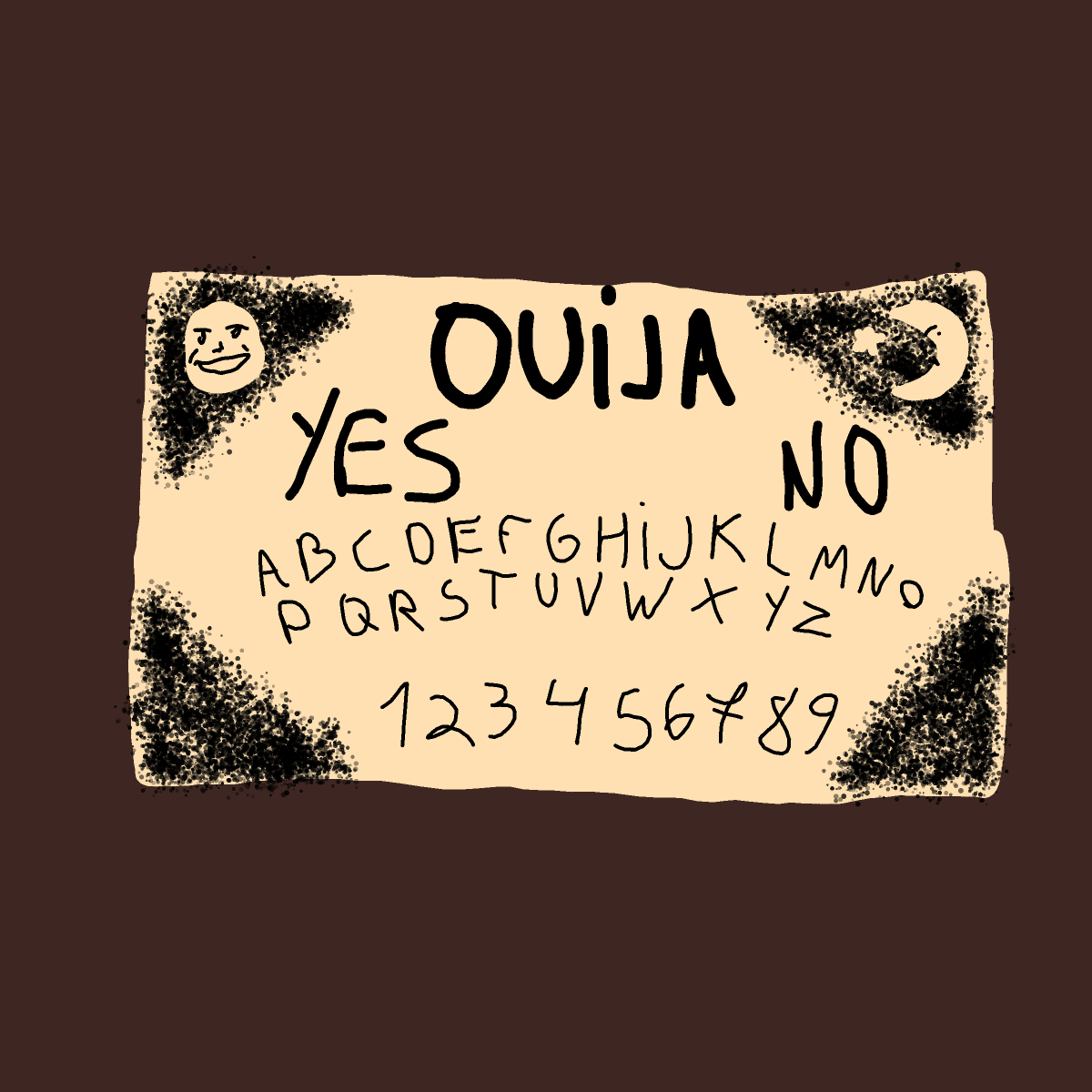 Ouija Board drawing by Purokushi