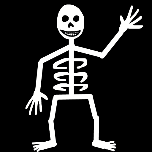 Skeleton drawing by jashezilla