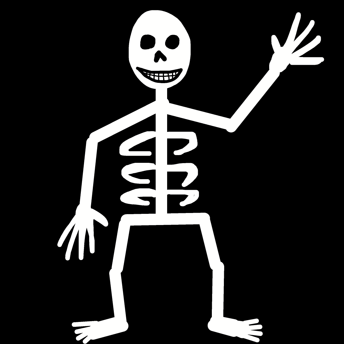 Skeleton drawing by jashezilla