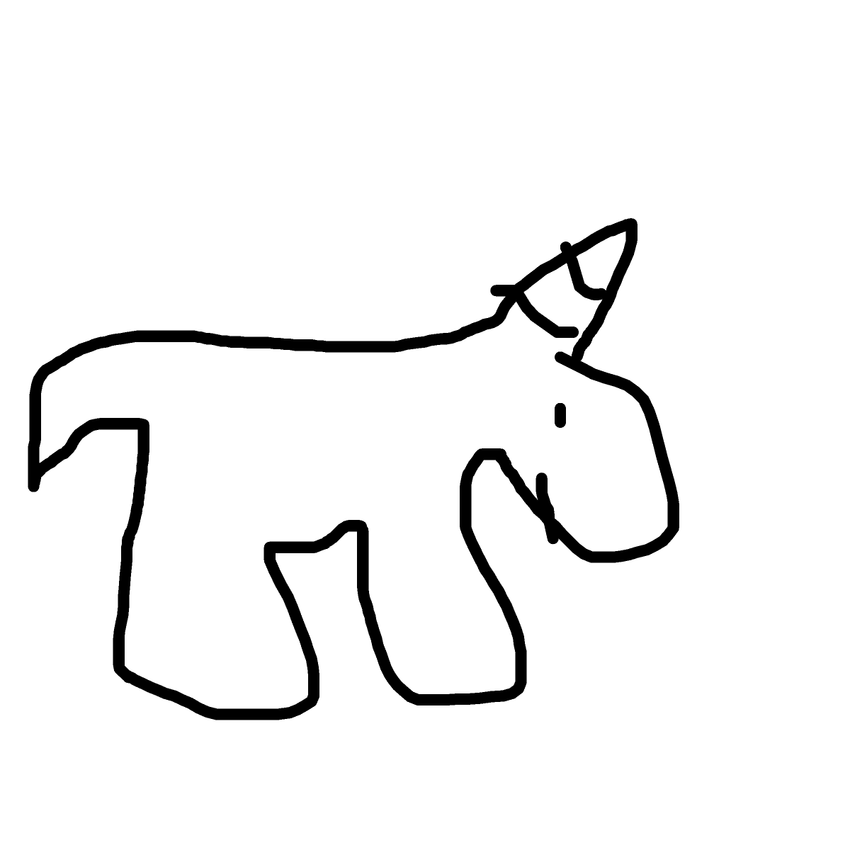 Unicorn drawing by pikapikachuu
