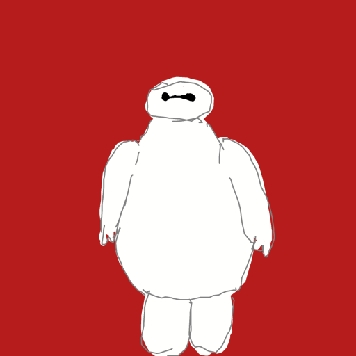 Baymax drawing by queen