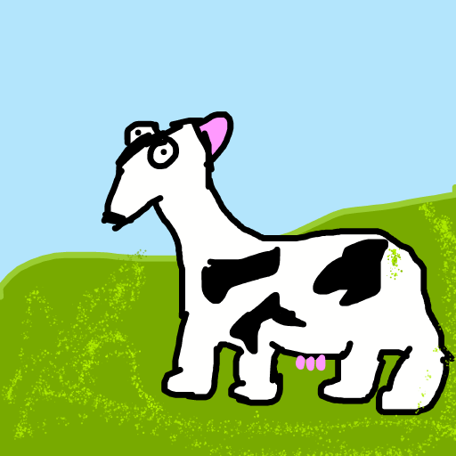 Cow drawing by el fardoni