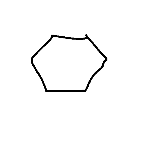 Hexagon drawing by hentaitrashh