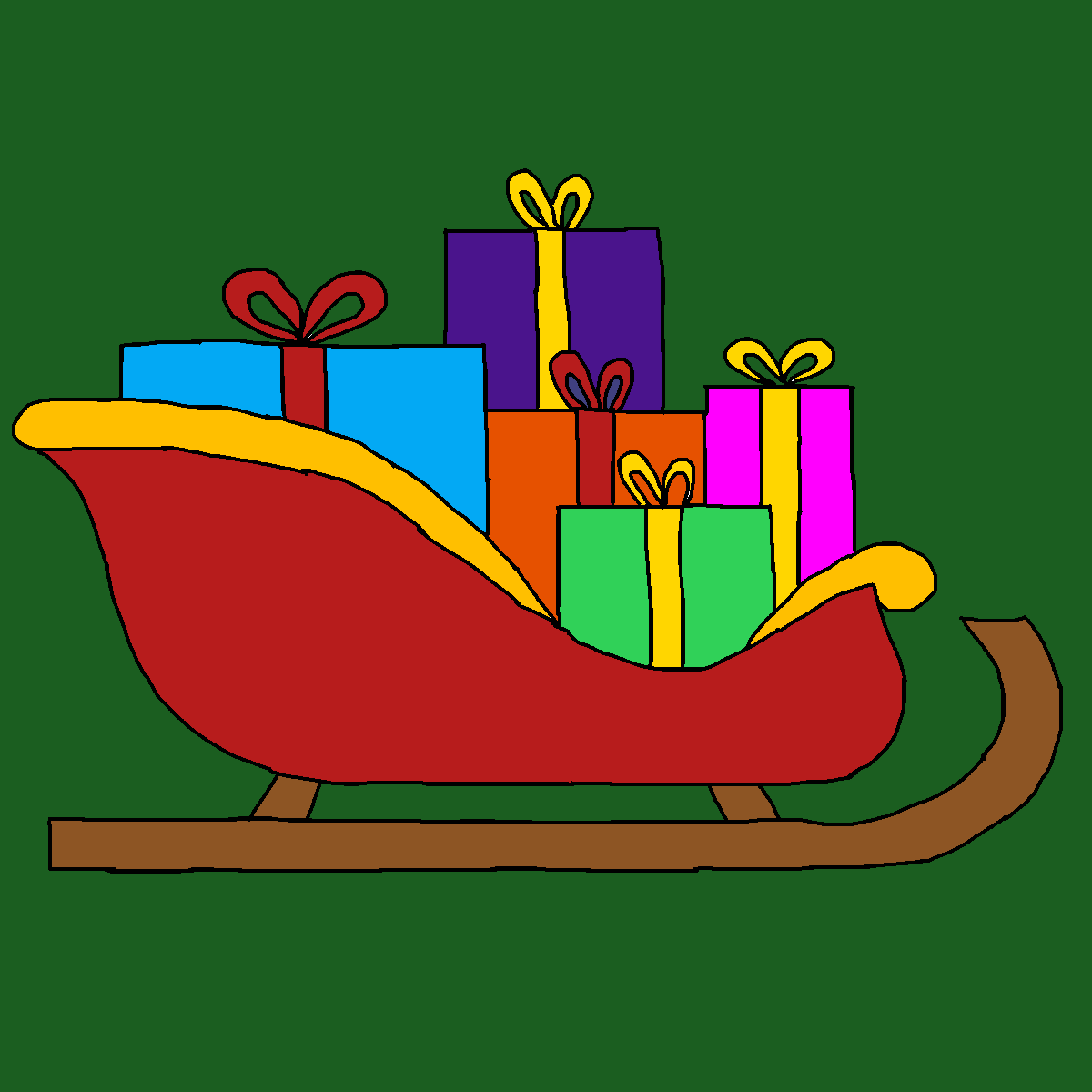 Sleigh drawing by monthra