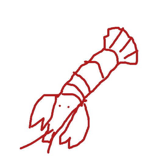 Lobster drawing by they-call-me-jim