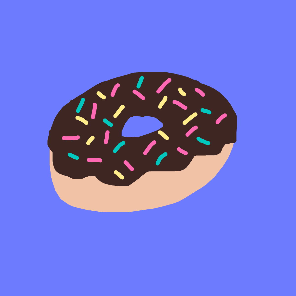 Donut drawing by ms lady