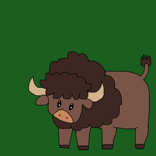 Bison drawing by krissywissy