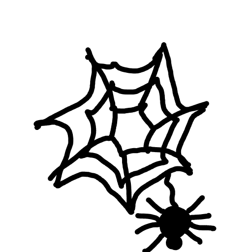 Spider Web drawing by wind-mega-guru