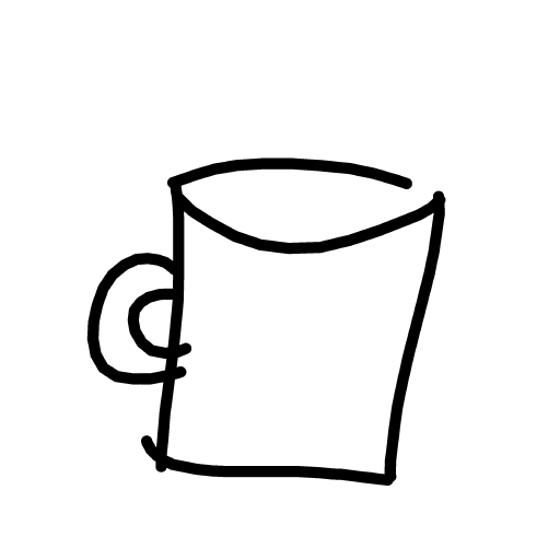 Cup drawing by Mr Doodles