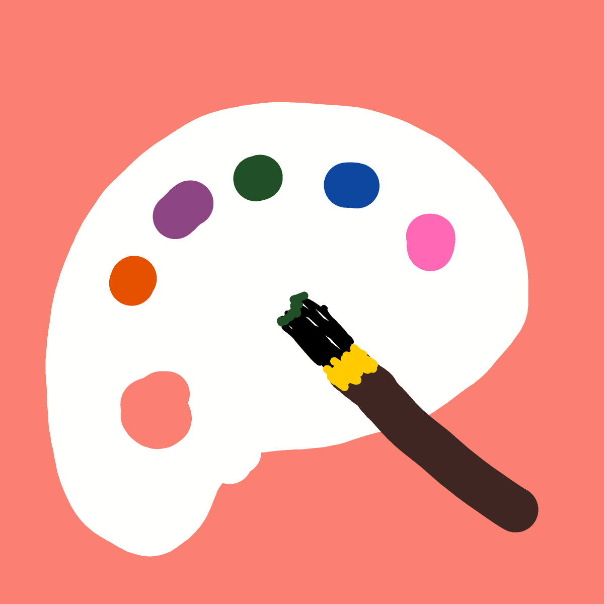 Palette drawing by Guardianoflives