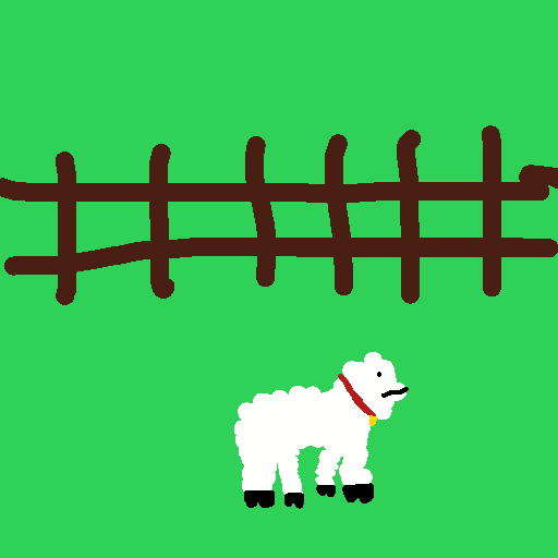 Lamb drawing by pancakes palette