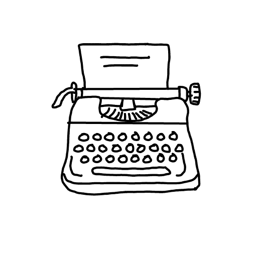 Typewriter drawing by Guardianoflives