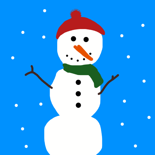 Snowman drawing by carla
