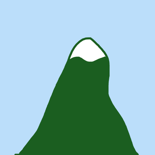 The Mountain drawing by bia