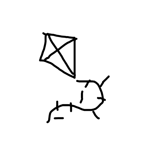 Kite drawing by lili