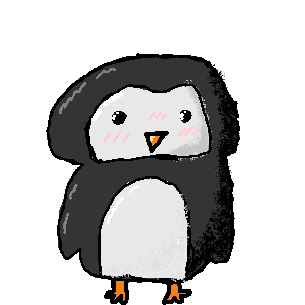 Penguin drawing by panda girl