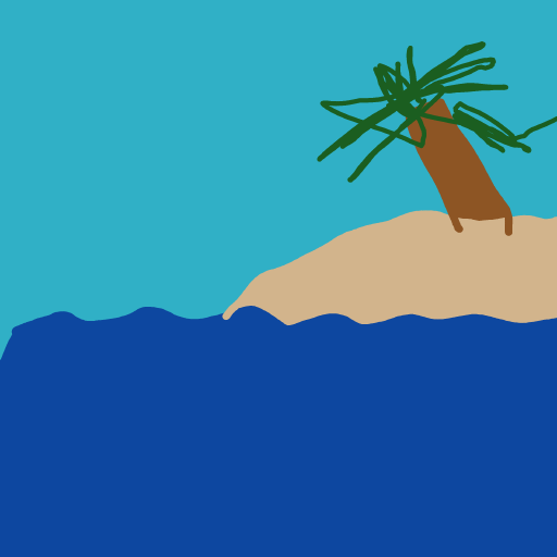 Island drawing by Shandi
