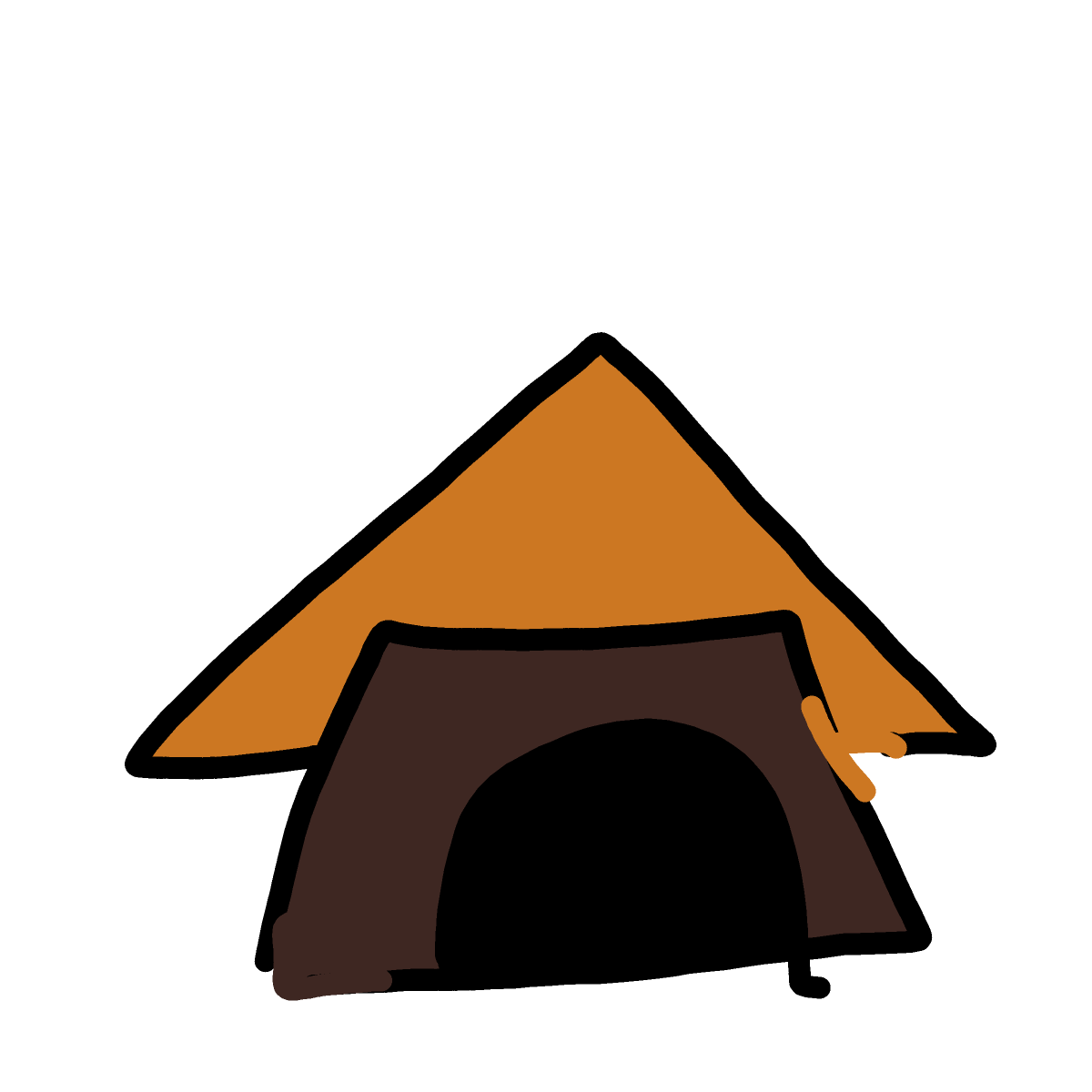 Hut drawing by poptown34