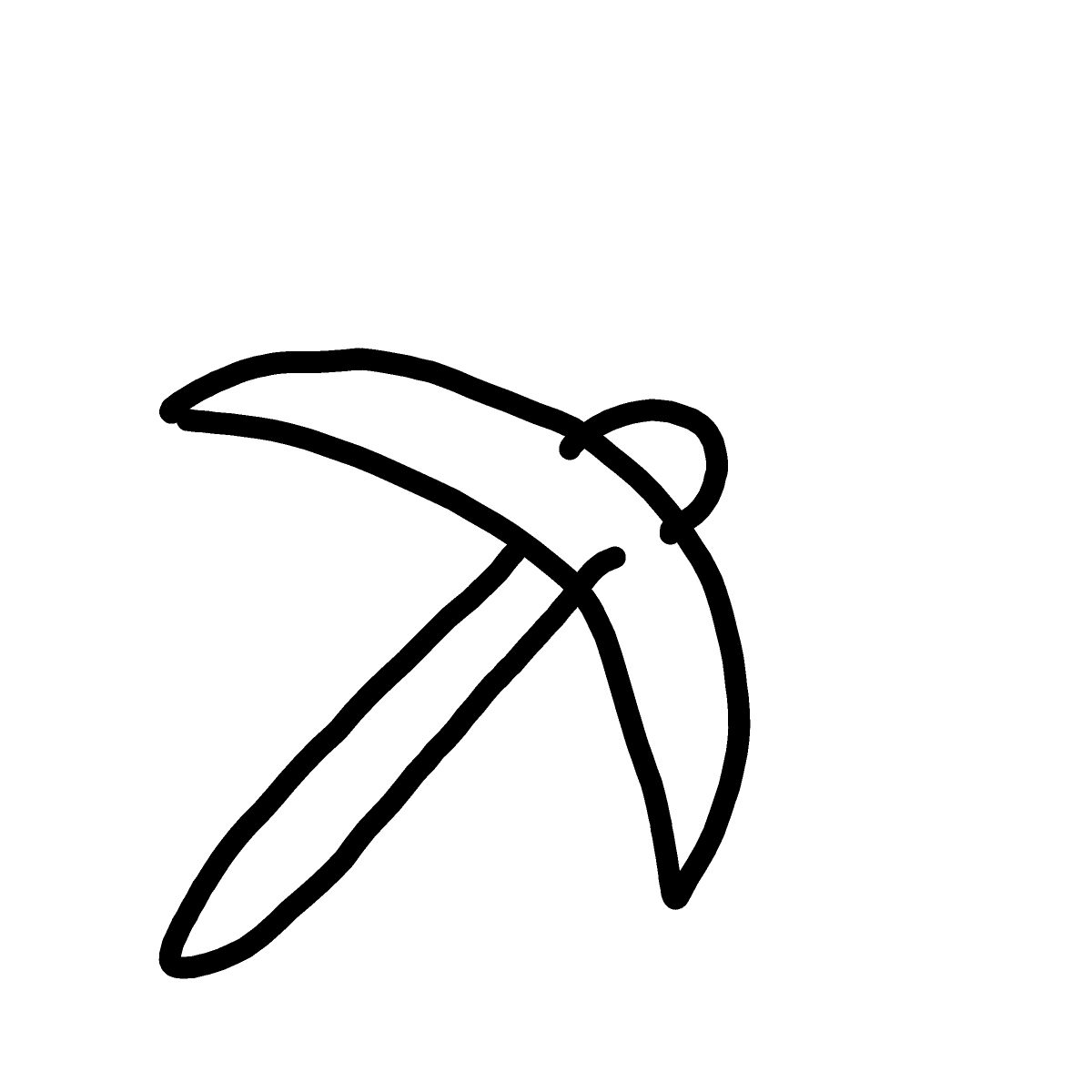 Pickaxe drawing by poptown34