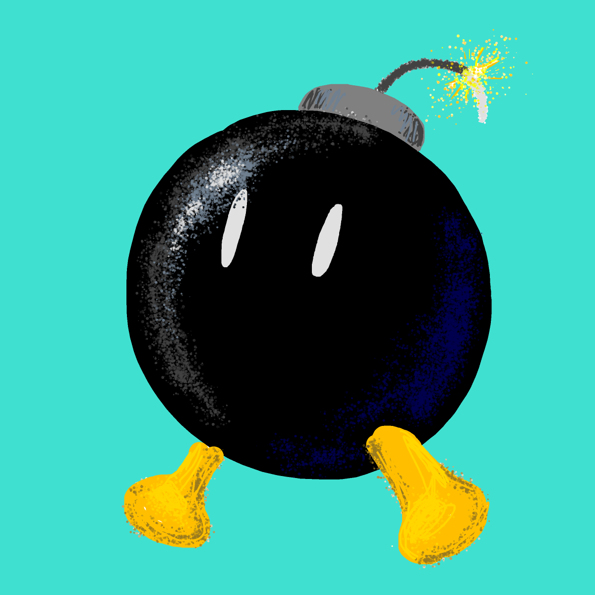 Bob-omb drawing by koko_b_where