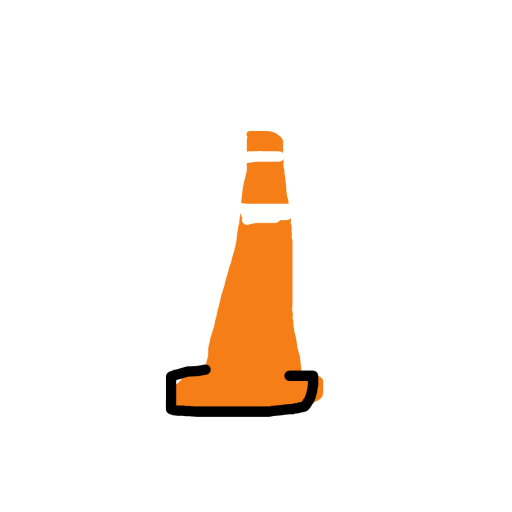 Traffic Cone drawing by poopy-pants
