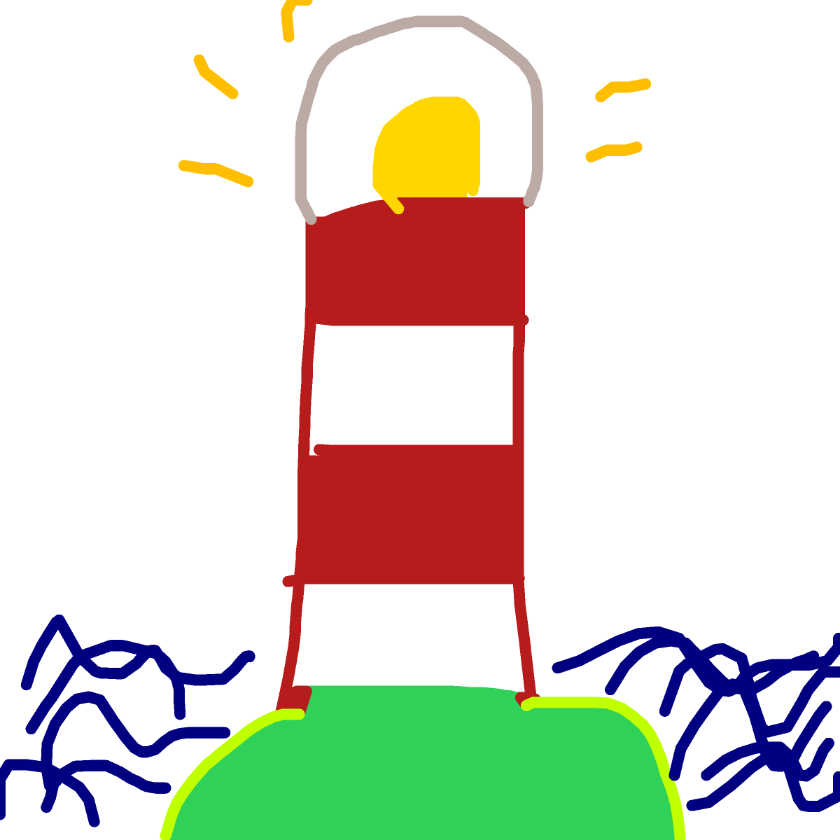 Lighthouse drawing by tirza
