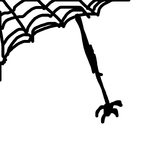 Spider Web drawing by brass-sage-way