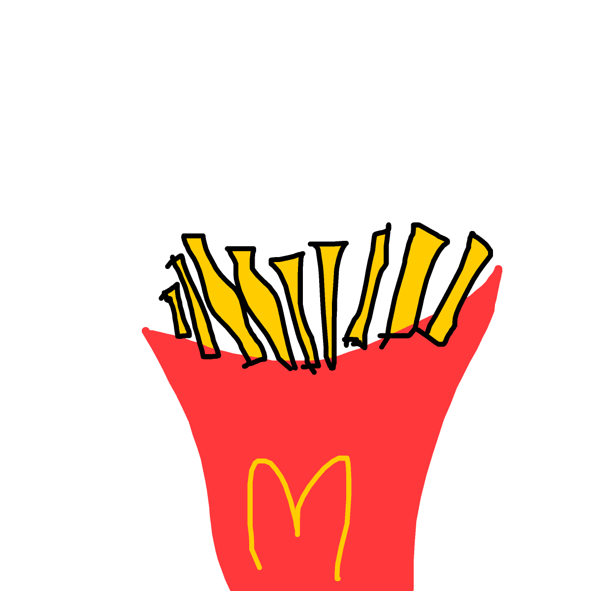 Fries drawing by great-fresh-style