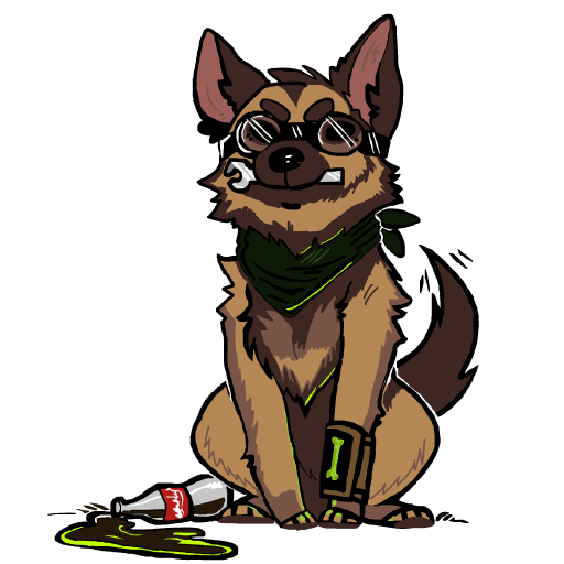 Dogmeat drawing by paigey-doodle