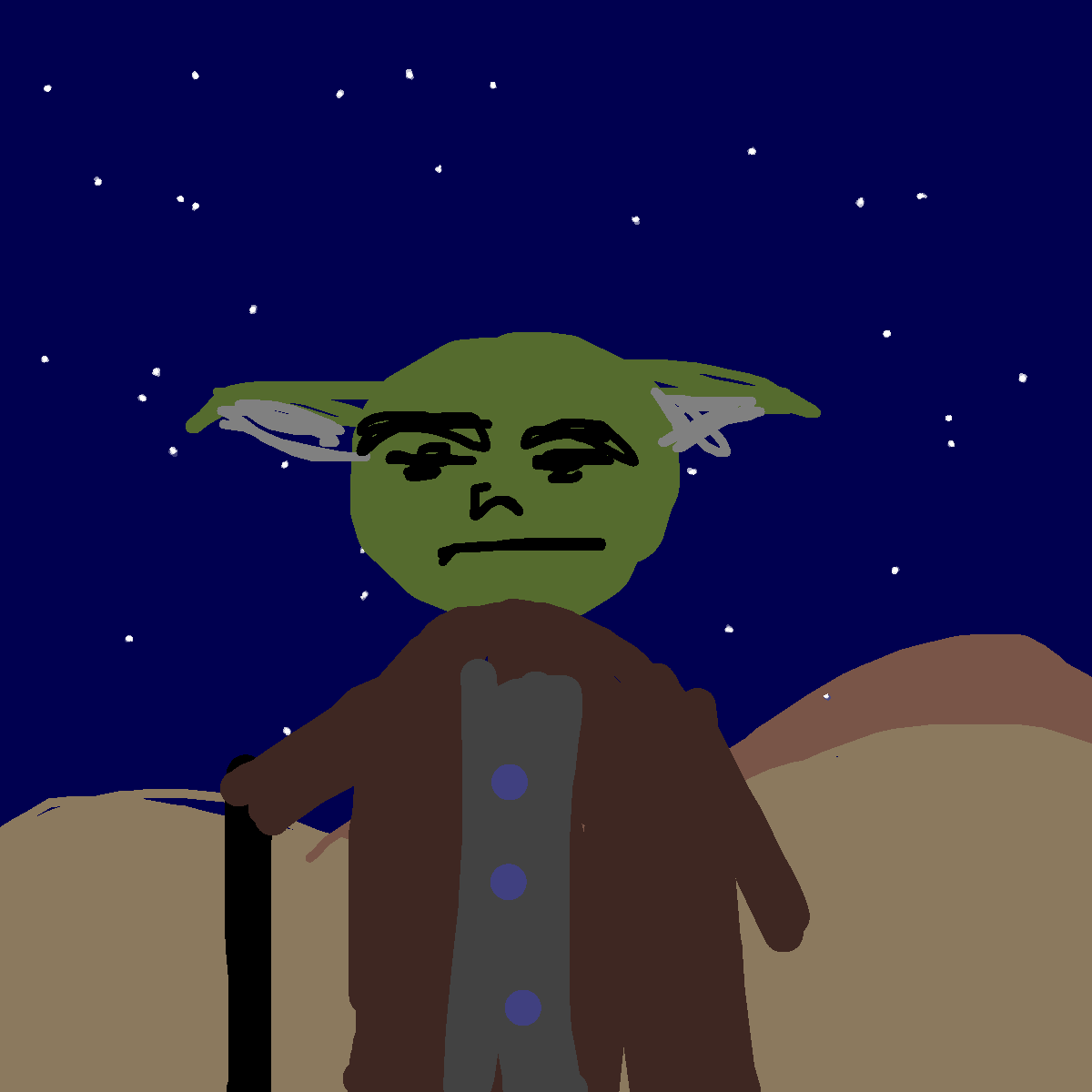Yoda drawing by shahadudu