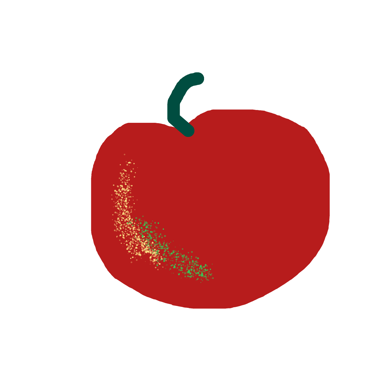 Apple drawing by tirza
