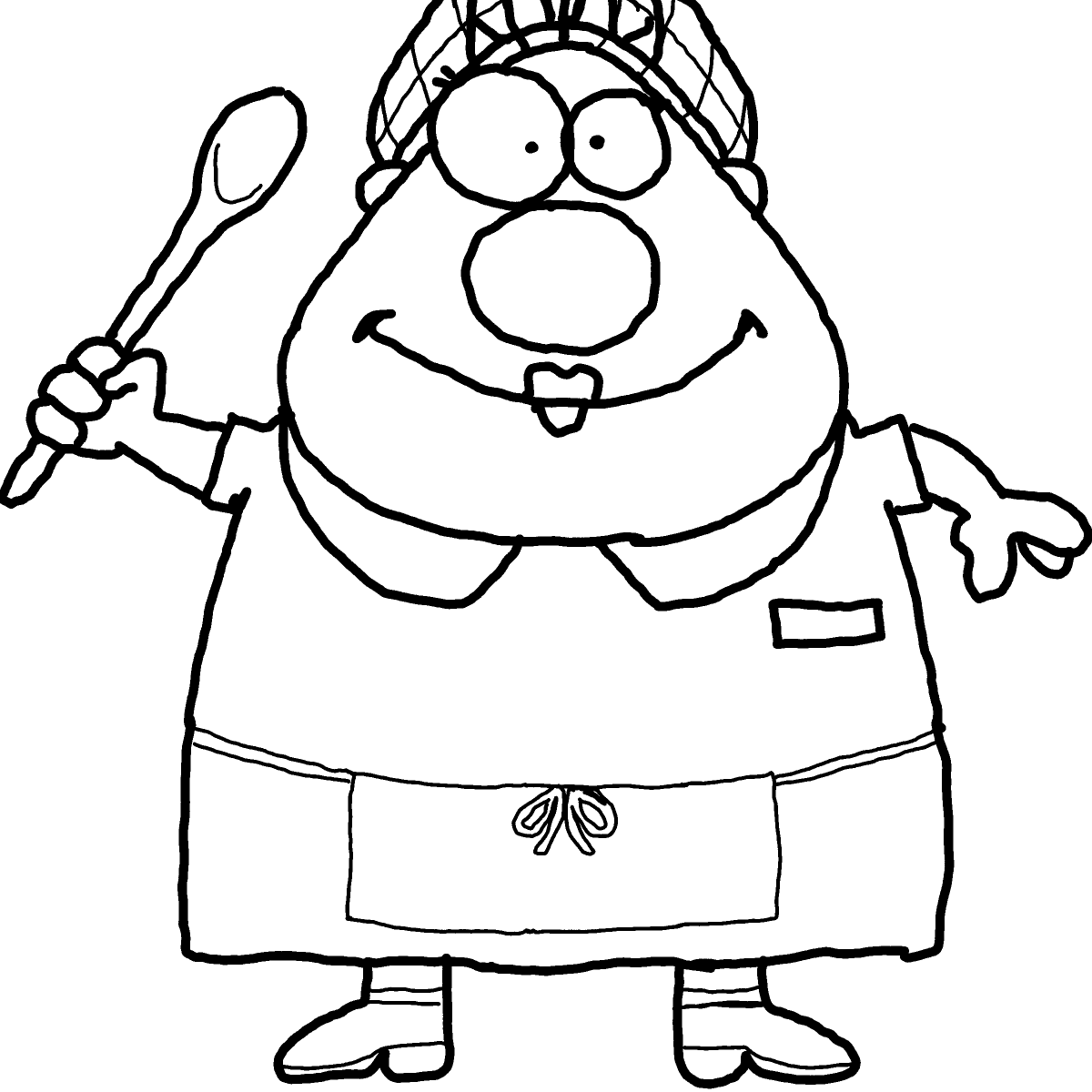 Lunch Lady drawing by Guardianoflives