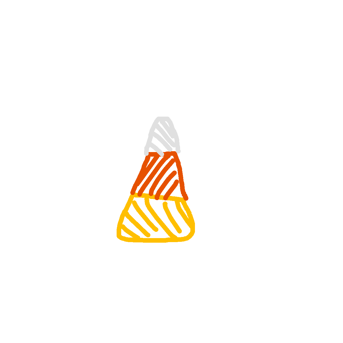 Candy Corn drawing by nammy