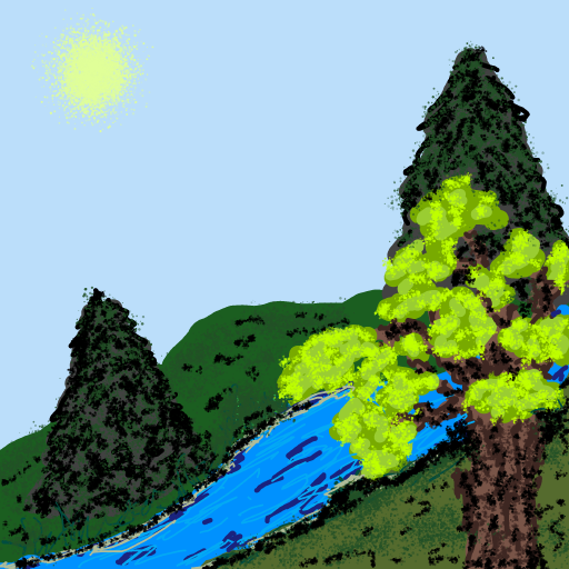 Stream drawing by grape-mild-agent