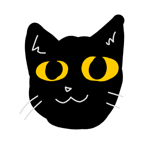 Black Cat drawing by kckitty