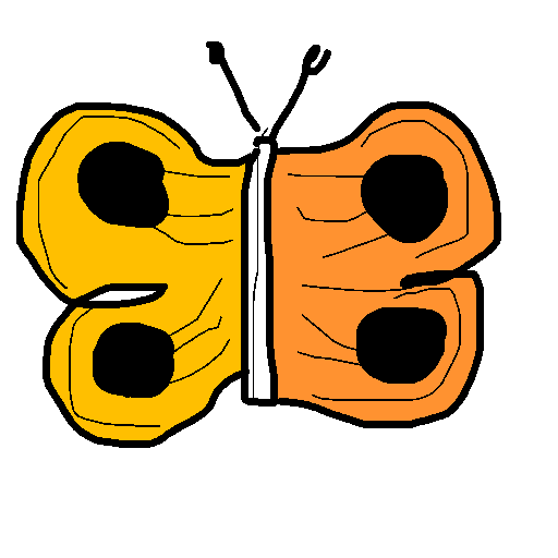 Butterfly drawing by roymans