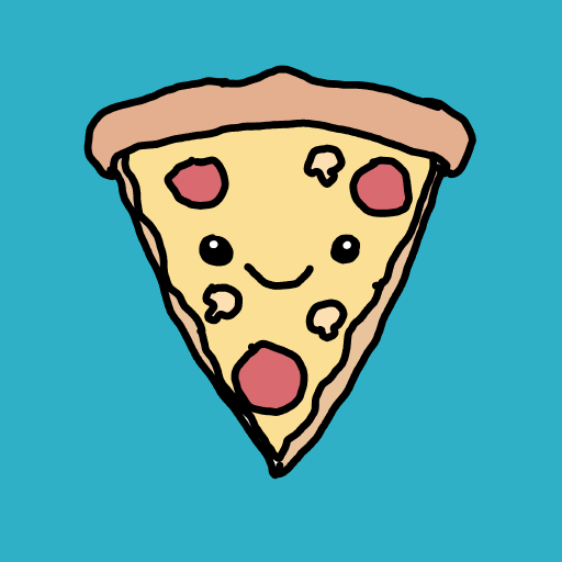 Pizza drawing by Guardianoflives