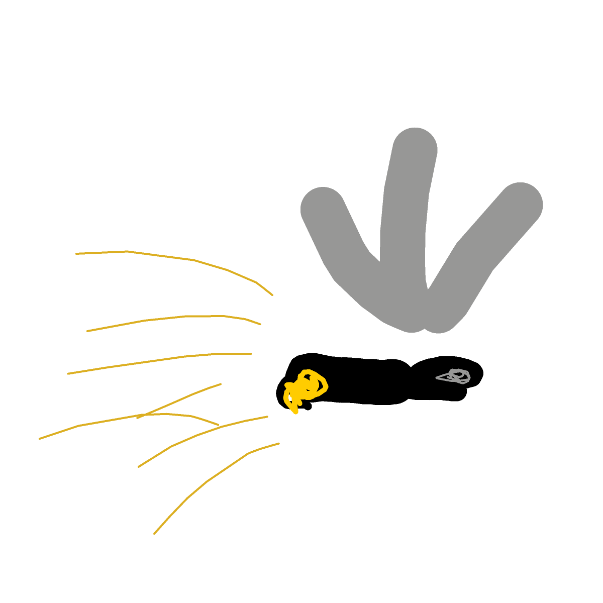 Flashlight drawing by Horseeeeeeeeey