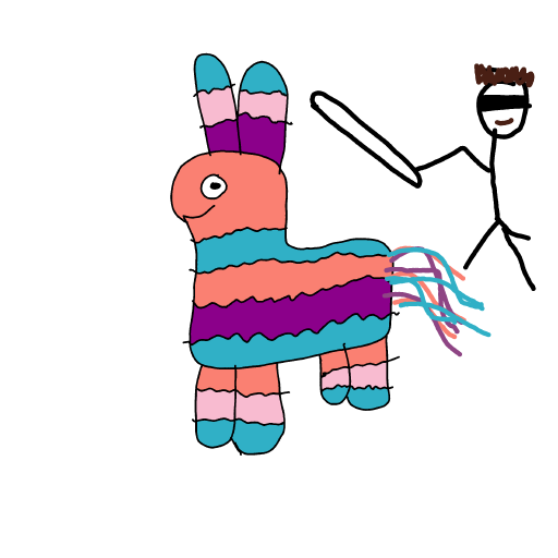Pinata drawing by Shandi
